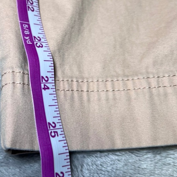Talbots Perfect Crop Pants Womens 12 Khaki Casual Business Work Everyday - Picture 9 of 16